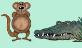 Monkey-crocodile