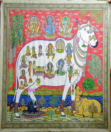 Cow Pattachitra Painting