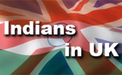 indians in uk flag