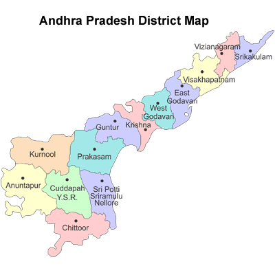 Andhra Pradesh district Map