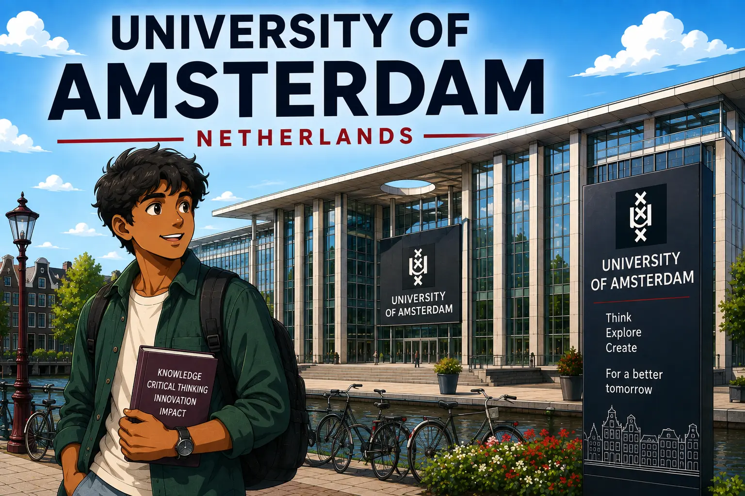 Travel Safe to University of Amsterdam with Bajaj General Student Insurance