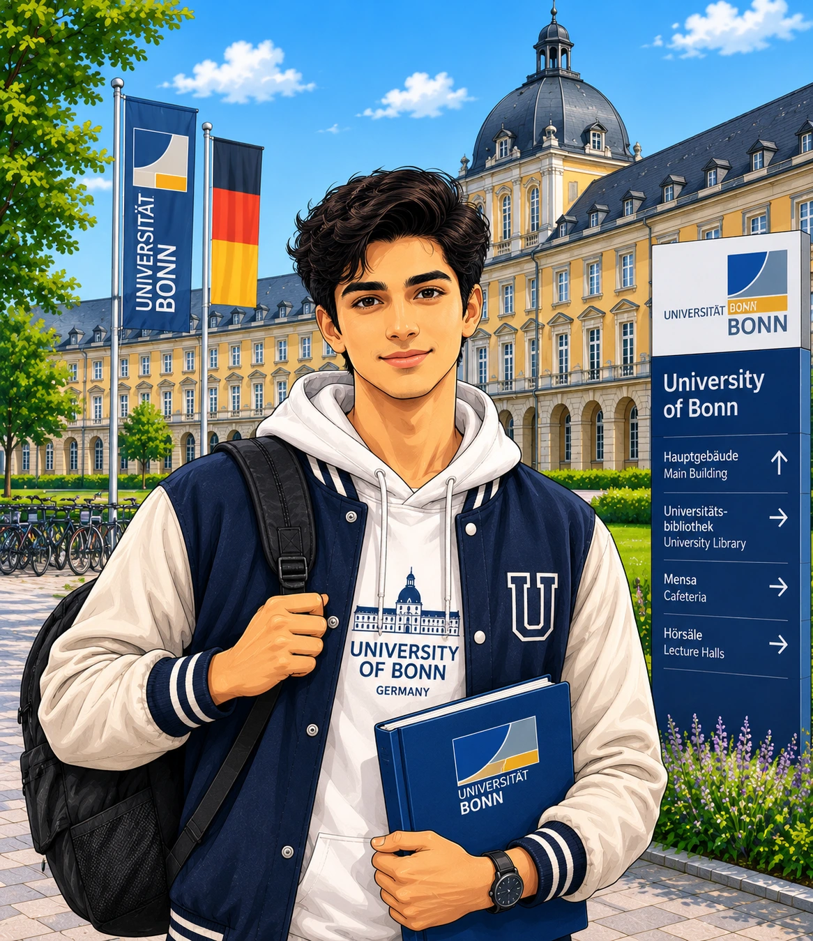 Travel Safe to University of Bonn with Bajaj General Student Insurance
