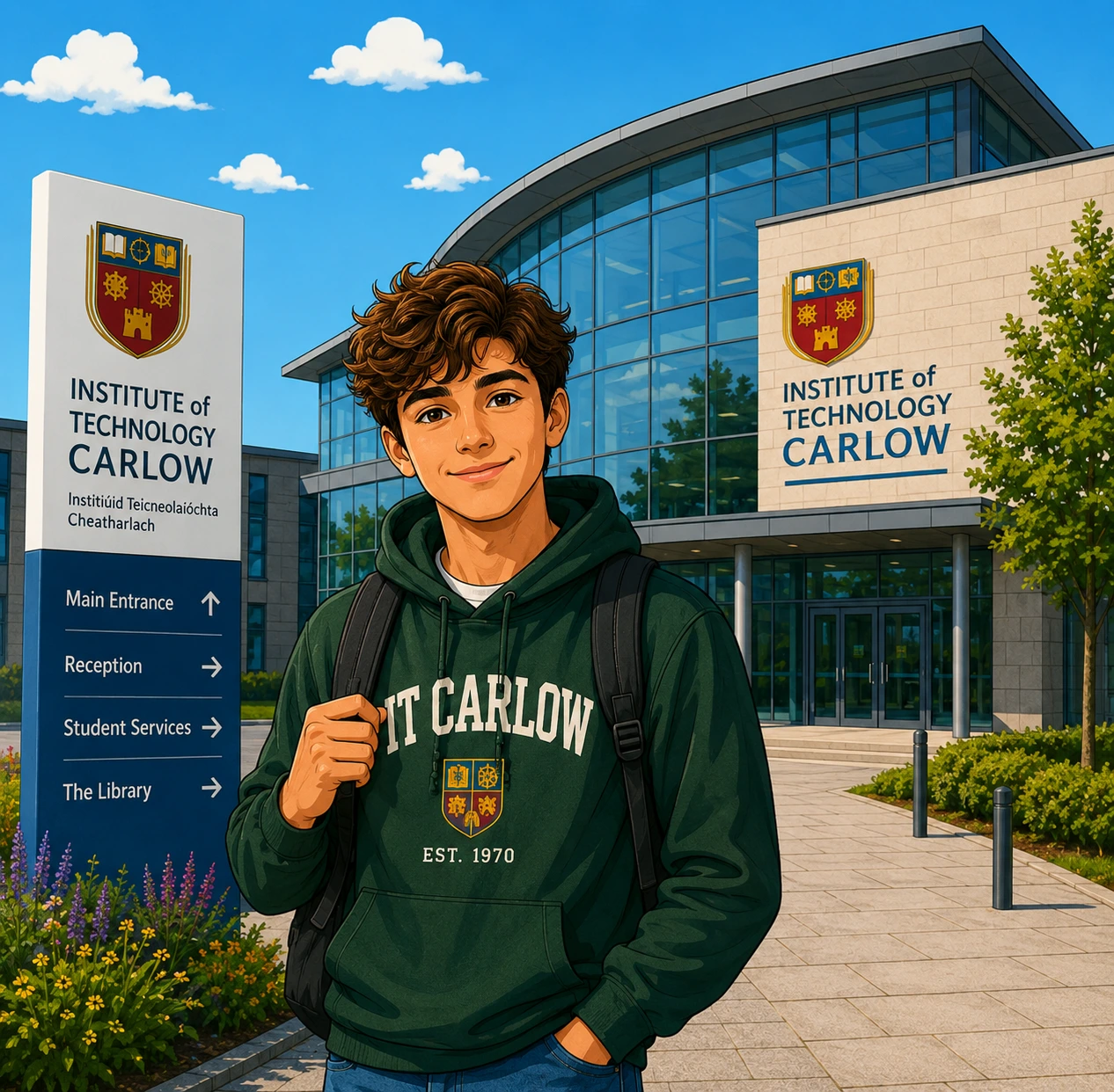 Travel Safe to Institute of Technology Carlow with Bajaj General Student Insurance