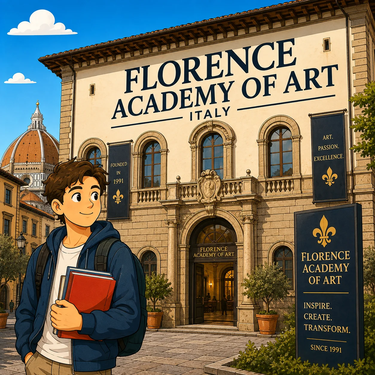 Travel Safe to Florence Academy of Art with Bajaj General Student Insurance