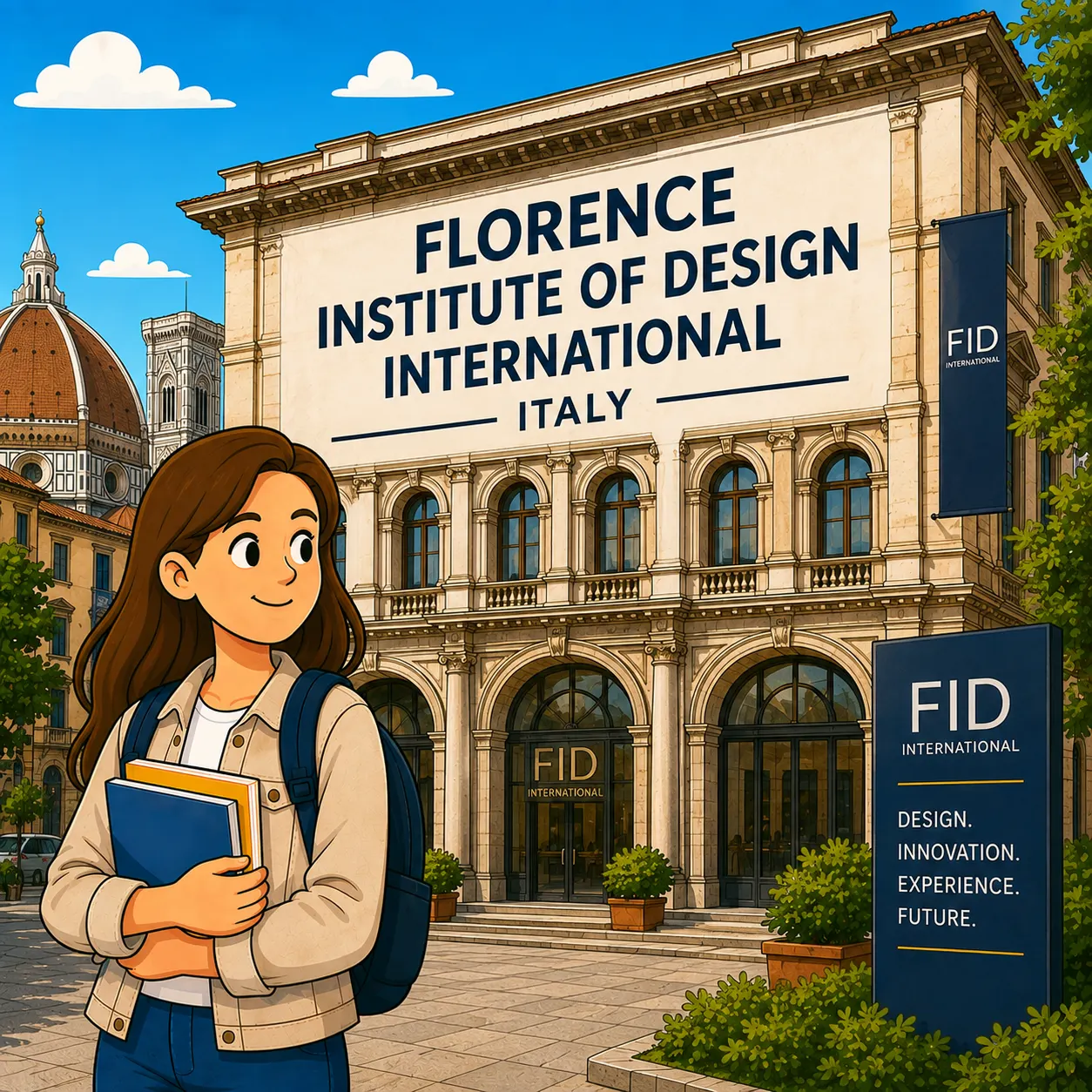 Travel Safe to Florence Institute of Design International with Bajaj General Student Insurance