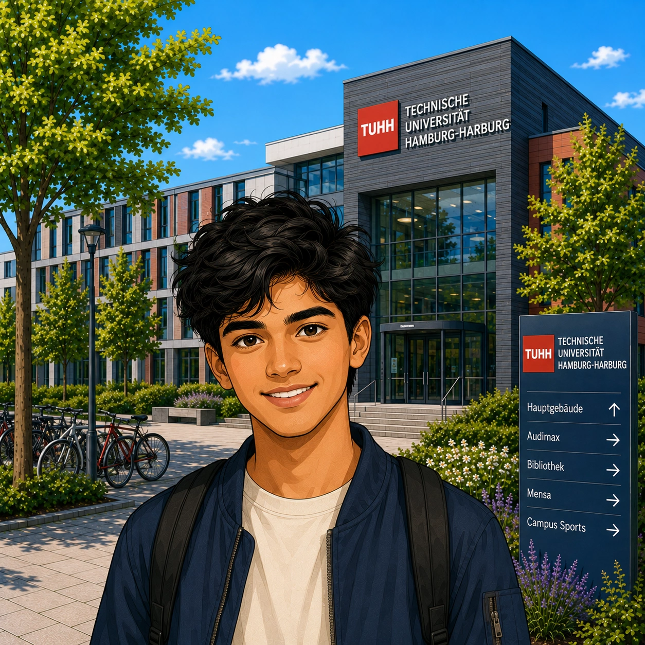 Travel Safe to Technische Universität Hamburg-Harburg with Bajaj General Student Insurance