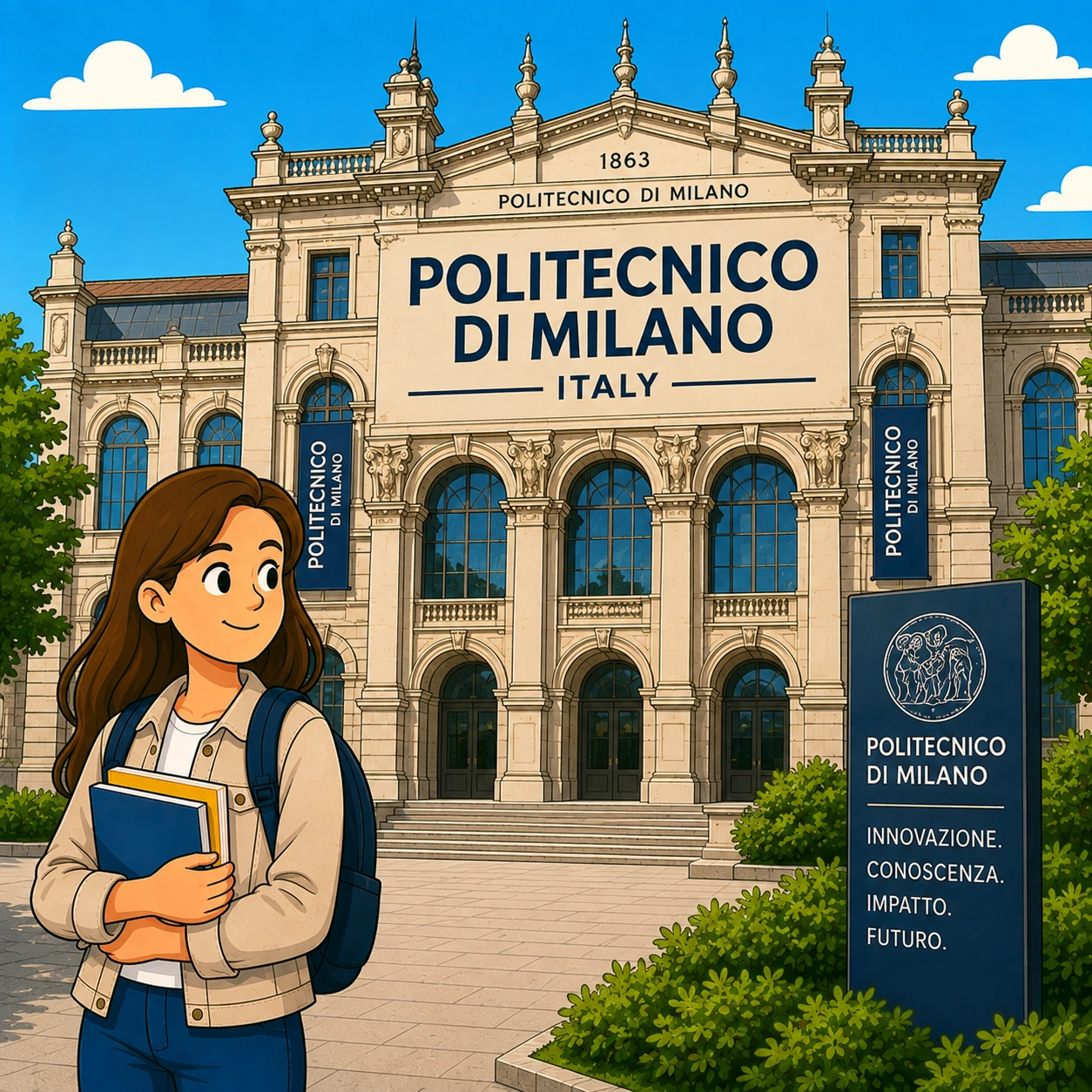 Travel Safe to Politecnico di Milano with Bajaj General Student Insurance