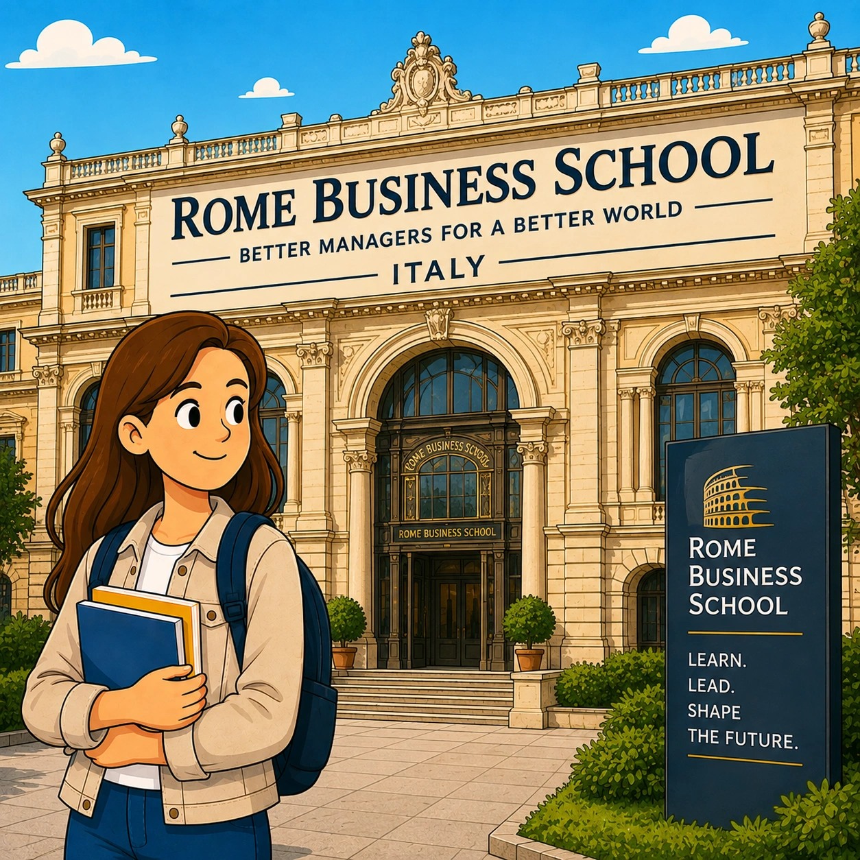 Travel Safe to Rome Business School with Bajaj General Student Insurance