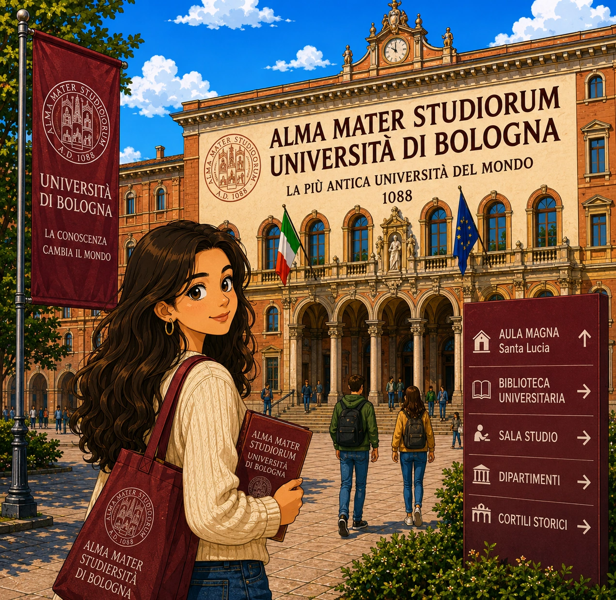 Travel Safe to University of Bologna with Bajaj General Student Insurance