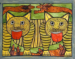 A lady carrying a lamp