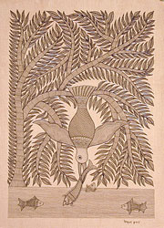 bird diving for fish