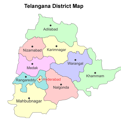 List of Districts of Telangana