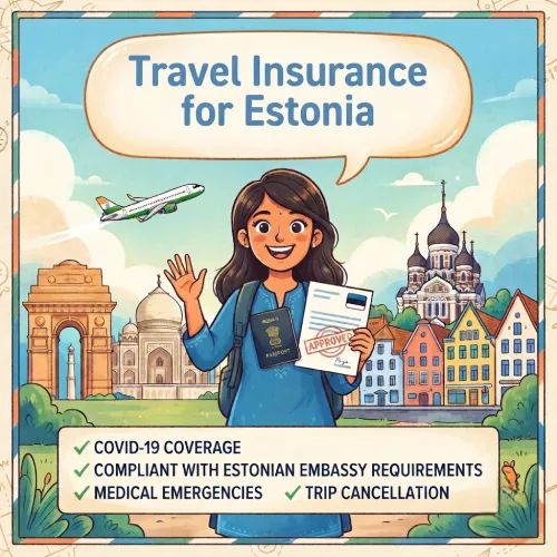 Get TATA AIG Travel Insurance for Estonia from India - Schengen Visa Medical Coverage