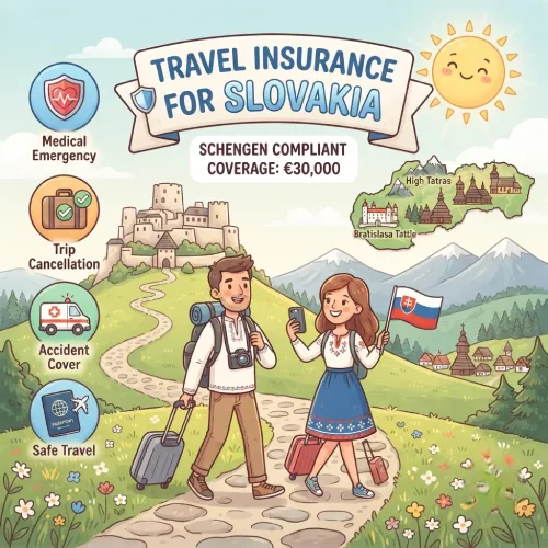 Get TATA AIG Travel Insurance for Slovakia from India - Schengen Visa Medical Coverage