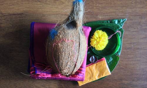 Kukum, Turmeric, fruits, flowers