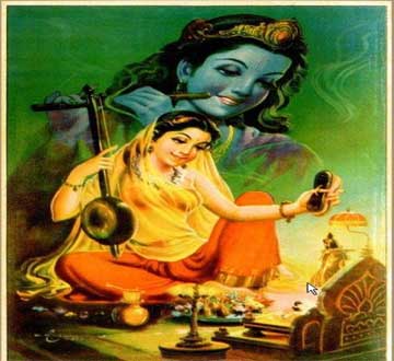 Mira Bai Ravi varma painting