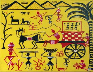 Farmers Warli Painting